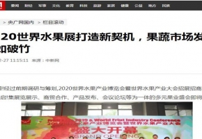2020世界水果产业博览会引爆参会热情 主流媒体高度关注“市场潜力”